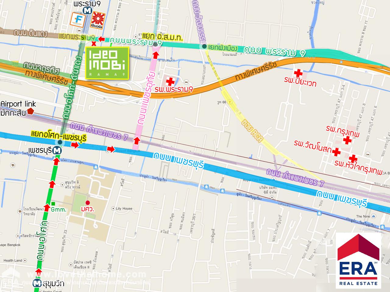 ขายคอนโด Ideo Mobi พระราม 9 ใกล้รถไฟฟ้า MRT พระราม 9 เพียง 80 เมตร พื้นที่ 45.92 ตรม. อยู่ชั้น 10 โครงการทำเลดี อยู่ใจกลางเมือง