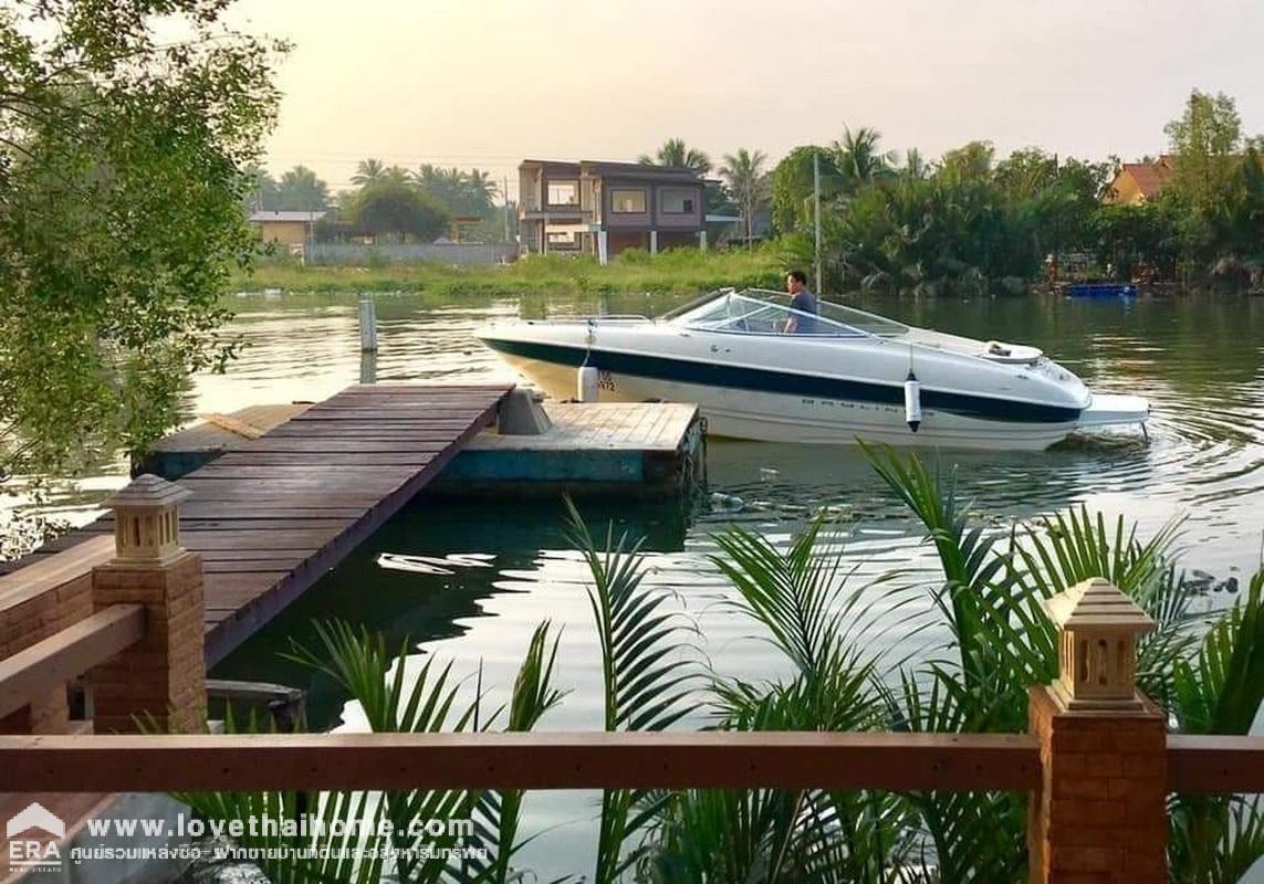 ขายที่ดิน ติดคลองแม่กลอง อำเภอเมือง จังหวัดสมุทรสงคราม ที่ดินสวยทำเลทอง เนื้อที่ 814 ตร.ว. หน้ากว้าง 34 เมตร ลึก 107เมตร หันหน้าไปทางทิศใต้ ขายเพียง 25 ล้านบาท (แถมห้องพักติดคลอง 1 หลัง)