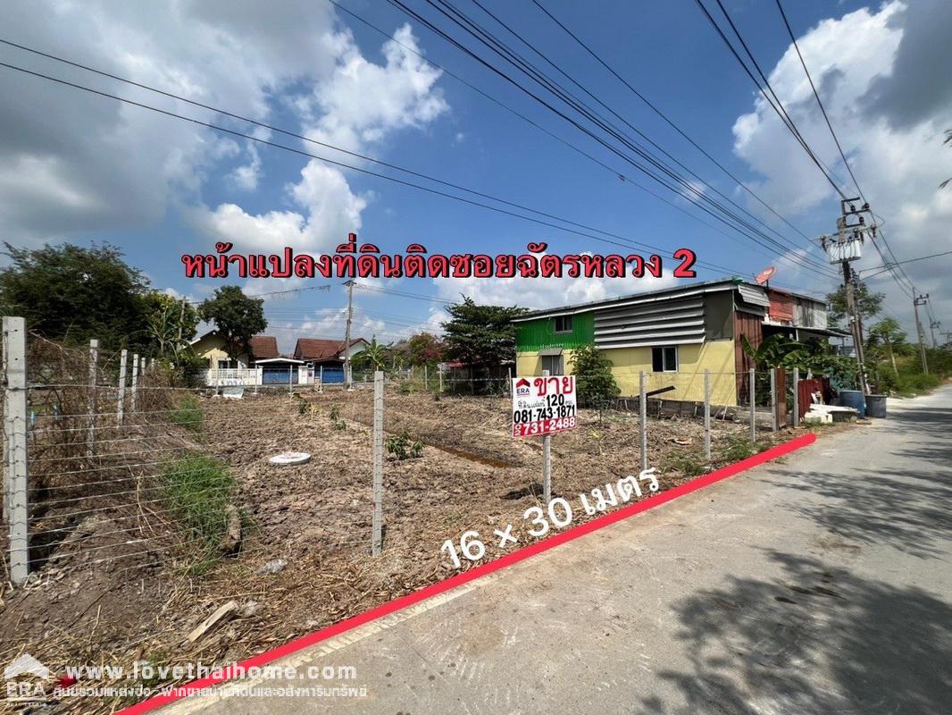 ขายที่ดินเปล่า ไทรน้อย พื้นที่ 120 ตรว. ซอยฉัตรหลวง1,2 เยื้องการไฟฟ้าย่อยไทรน้อย ใกล้ Global House ขาย ตรว.ละ 15,000 บาท ตามราคาประเมิน ถูกที่สุด