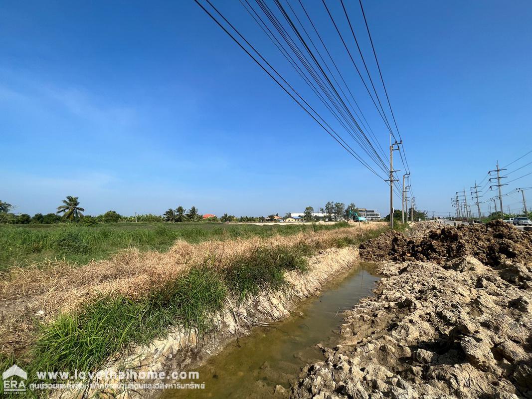 ขายที่ดินเปล่า ถนนรัตนโกสินทร์ 200 ปี พื้นที่ 5 ไร่ "สวยมาก" หน้ากว้างติดถนน 4 เลน (กว้าง 92 x 87 เมตร) ขายตารางวาละ 20,000 บาท