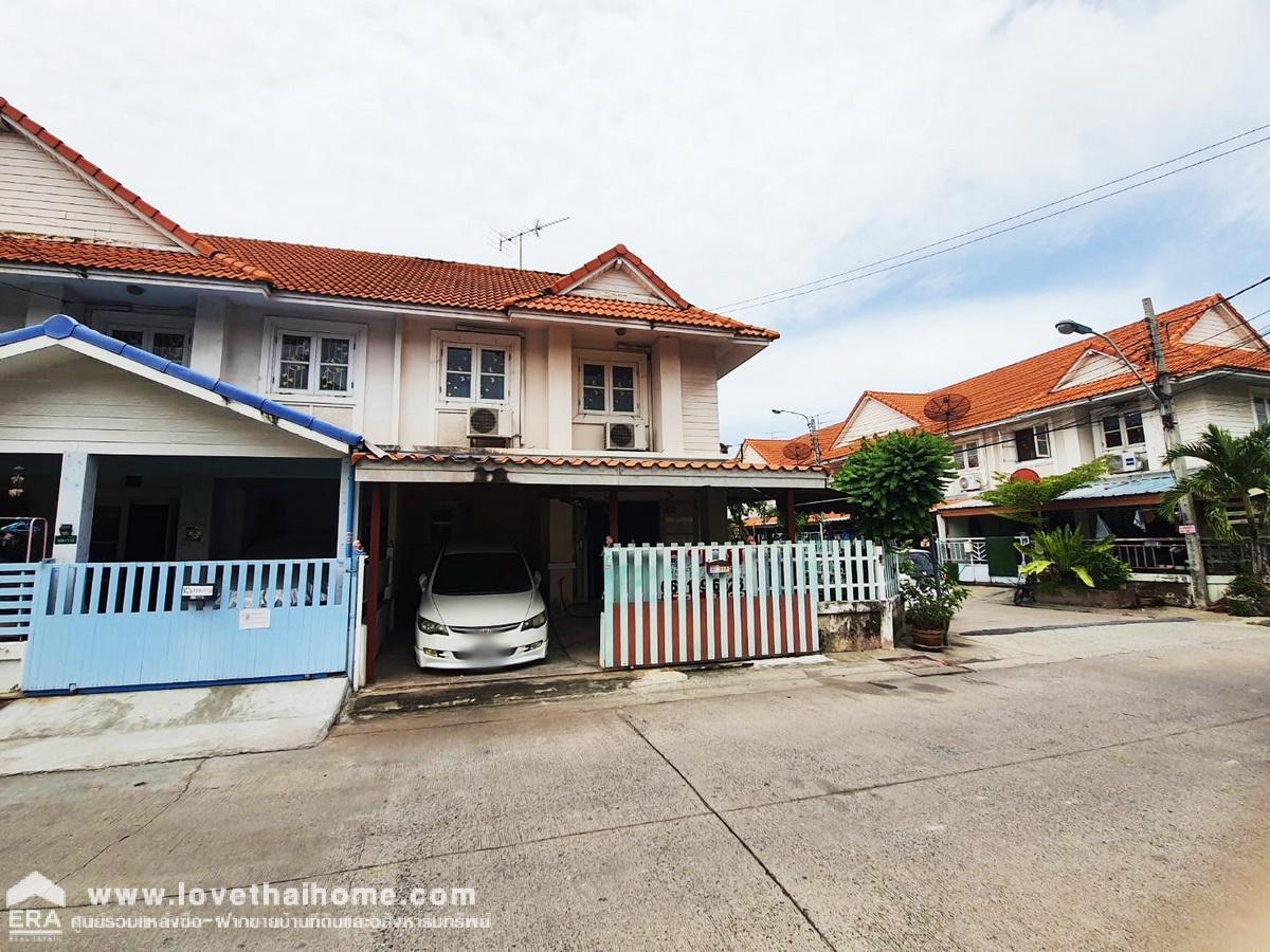 ขายทาวน์เฮ้าส์ หมู่บ้านพฤกษา 28/1 นิคมบางปู-แพรกษา แปลงมุม 25.4 ตรว. ใกล้นิคมอุตสาหกรรมบางปู ในหมู่บ้านมีเนอสเซอรี่