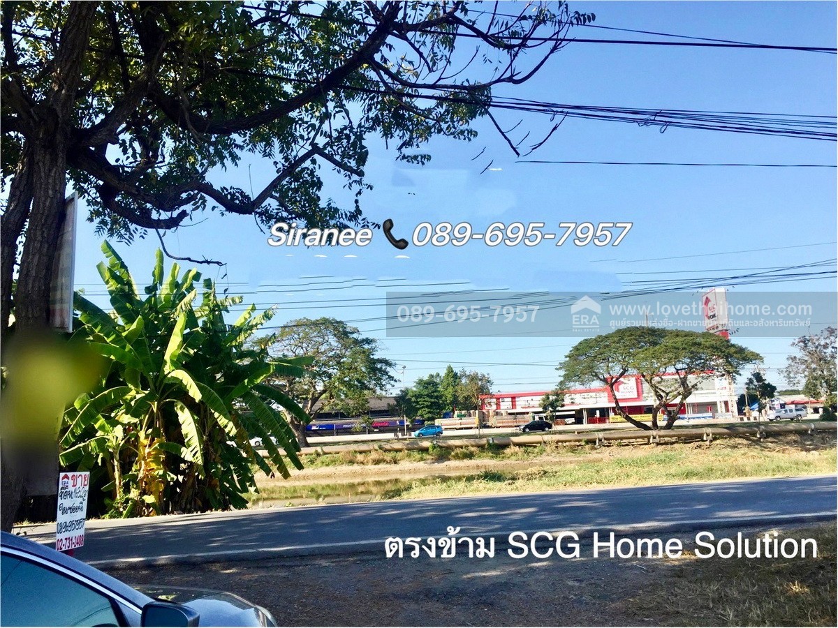 ขายที่ดิน ถนนรังสิต- นครนายก คลอง 11 ( ขาเข้า) 163.2 ตร.วา ซอย ตรงข้าม SCG Home โซลูชั่น (ธัญบุรี คลอง 12)  เข้าไป เพียง 150 เมตร ถมและทำรังวัดแล้ว มีรั้วแสดงขอบเขตชัดเจน