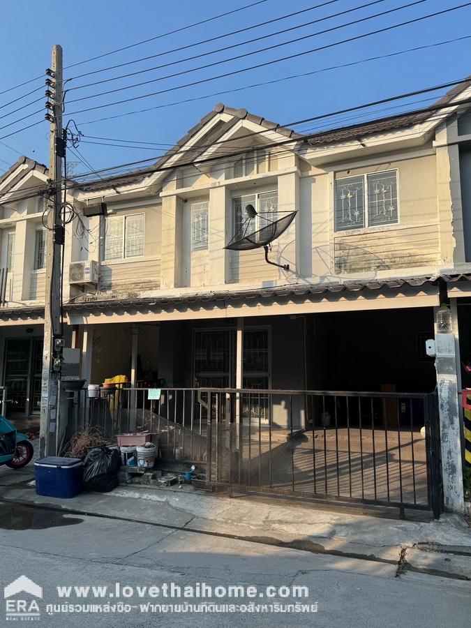 ขายบ้านพฤกษา 62 เทพารักษ์-กิ่งแก้ว เป็นทาวน์เฮ้าส์ 2 ชั้น 17.4 ตรว. ต่อเติมครัวและโรงรถ