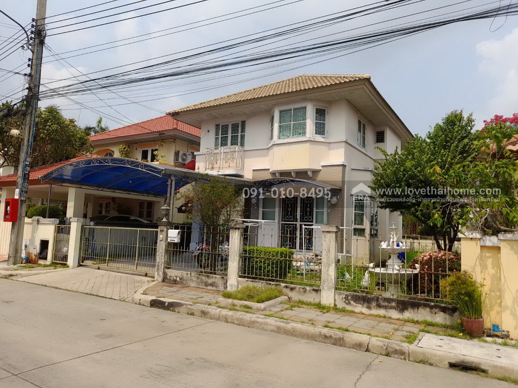 ขายบ้านเดี่ยว หมู่บ้านชวนชื่น วงแหวน-ปิ่นเกล้า ซอยวัดส้มเกลี้ยง ใกล้ถนนกาญจนาภิเษก พื้นที่ 58.8 ตรว. ใกล้โลตัส พลัสมอลล์