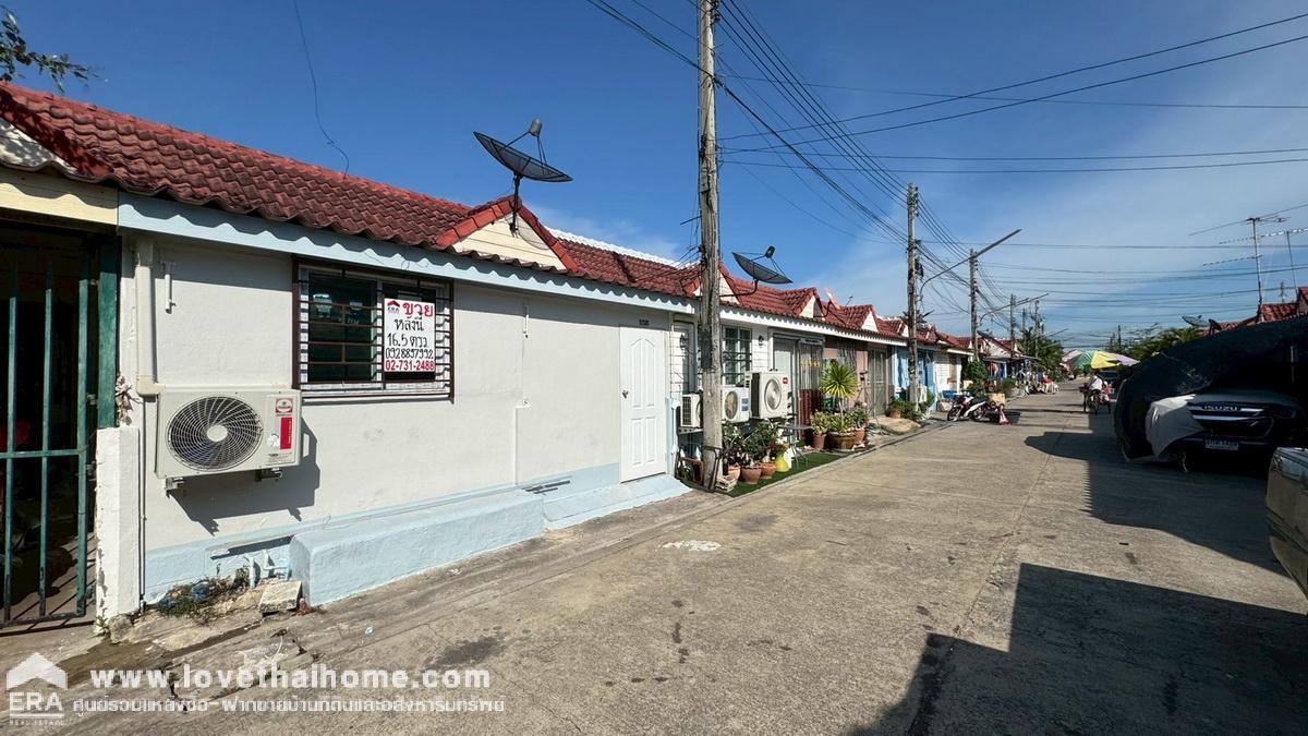 ขายทาวน์เฮ้าส์ หมู่บ้านแสนสุข2 บ้านบ่อ สมุทรสาคร ถนนพระราม2 ซอยวัดใหญ่บ้านบ่อ พื้นที่ 16.5 ตรว. ต่อเติมเต็มพื้นที่ พร้อมอยู่