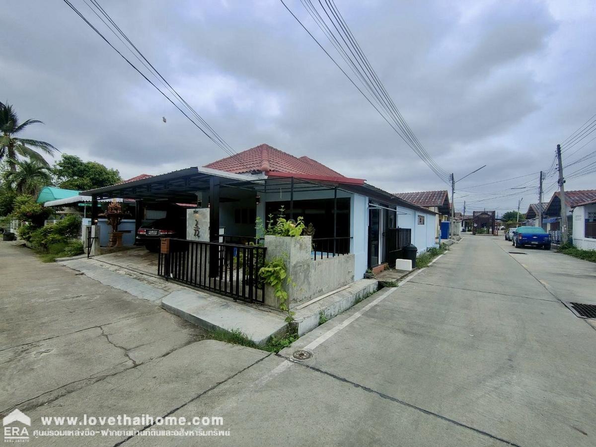 ขายบ้านเดี่ยว 1 ชั้น หมู่บ้านคำหวาน อำเภอเมืองกาญจนบุรี พื้นที่ 50 ตรว. อยู่ไม่ห่างจากมอเตอร์เวย์ 81 บ้านหลังมุมรีโนเวทตกแต่งสวย