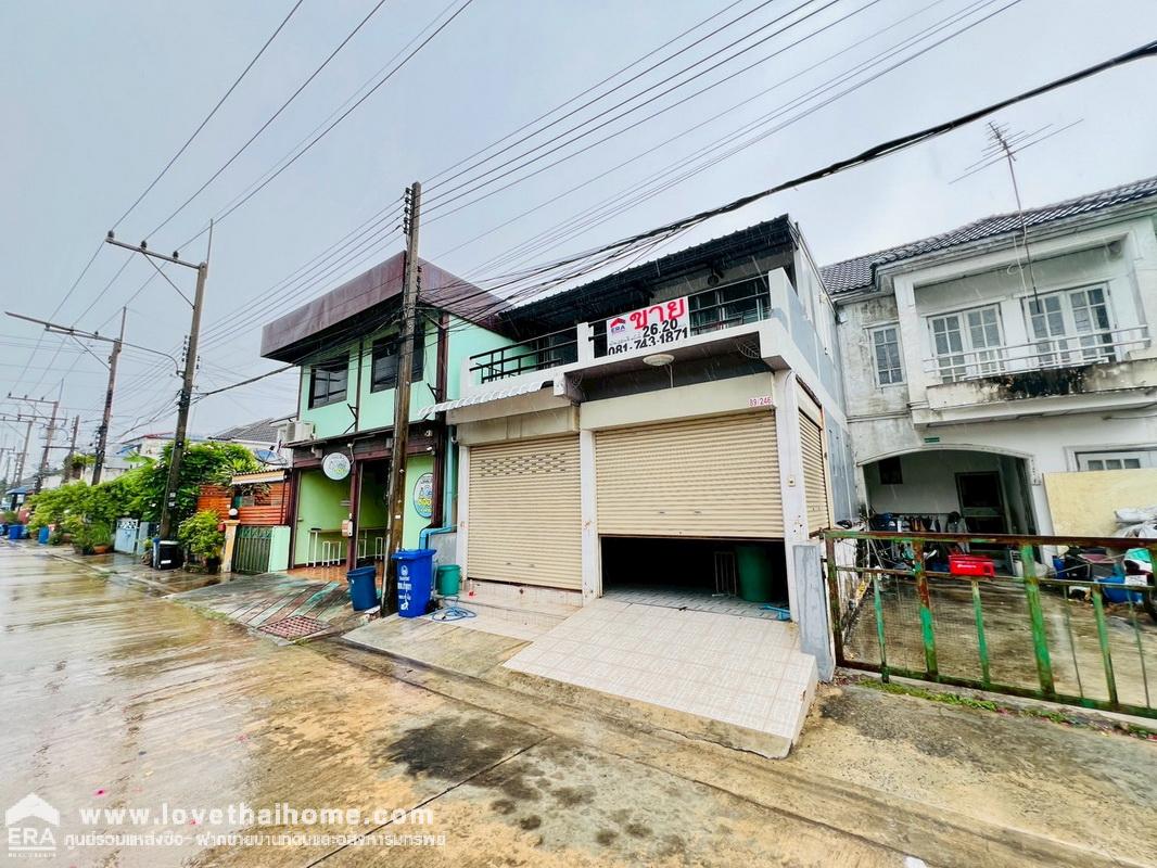 ขายทาวน์เฮ้าส์ 2 ชั้น หมู่บ้านฟ้าชมพฤกษ์ เฟส1 ลำลูกกา คลอง8 ติดถนนใหญ่เลียบคลองแปด พื้นที่ 26.2 ตรว. ถนนเมน หน้าหมู่บ้าน ใกล้สามแยกตลาดคลองแปด