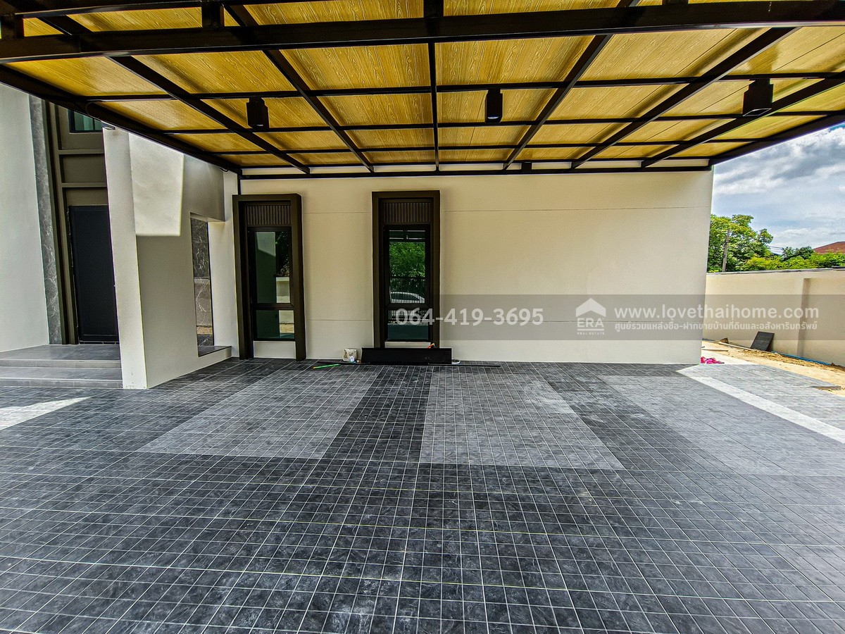 ขายบ้านเดี่ยวสร้างใหม่ ซ.ทวีวัฒนา 9-พุทธมณฑลสาย 3 ตลิ่งชัน พื้นที่ 100 ตรว. ใกล้สนามหลวง 2 บ้านไม่เคยเข้าอยู่