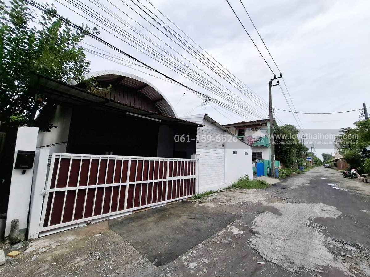 ขายที่ดิน ซ.เลียบวารี 35 (คู้ขวา) พร้อมอาคารและกิจการห้องเช่า 100 ตรว. ย่านหนองจอก เข้าซอยเพียง 200 เมตร ราคาถูกมากๆ ขายต่ำกว่าราคาประเมิน
