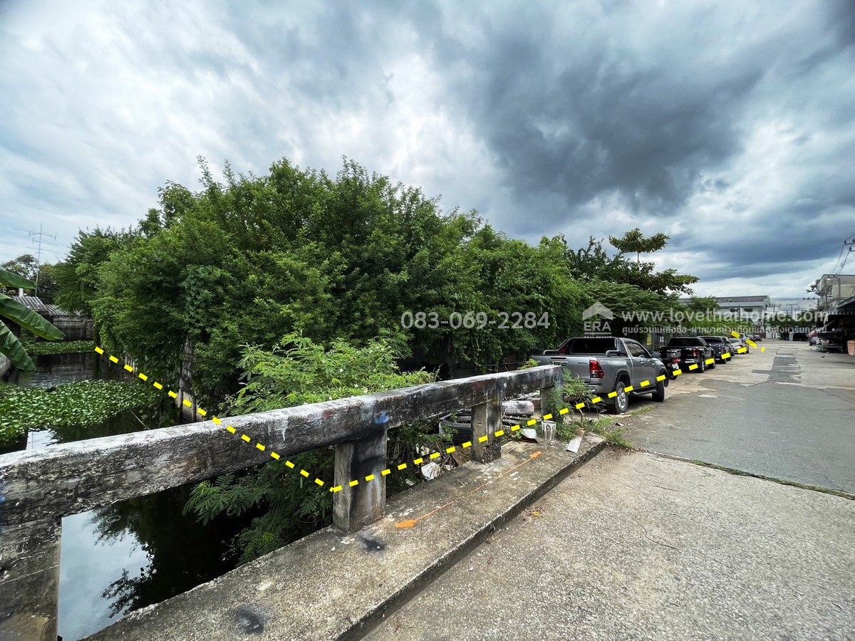 ขายที่ดิน ประชาอุทิศ 54 ใกล้มหาวิทยาลัยเทคโนโลยีพระจอมเกล้าธนบุรี (บางมด) ที่ดินแปลงใหญ่ ถมสูงแล้ว 610 ตร.วา ถนนหน้าที่ดินกว้าง 12 เมตร