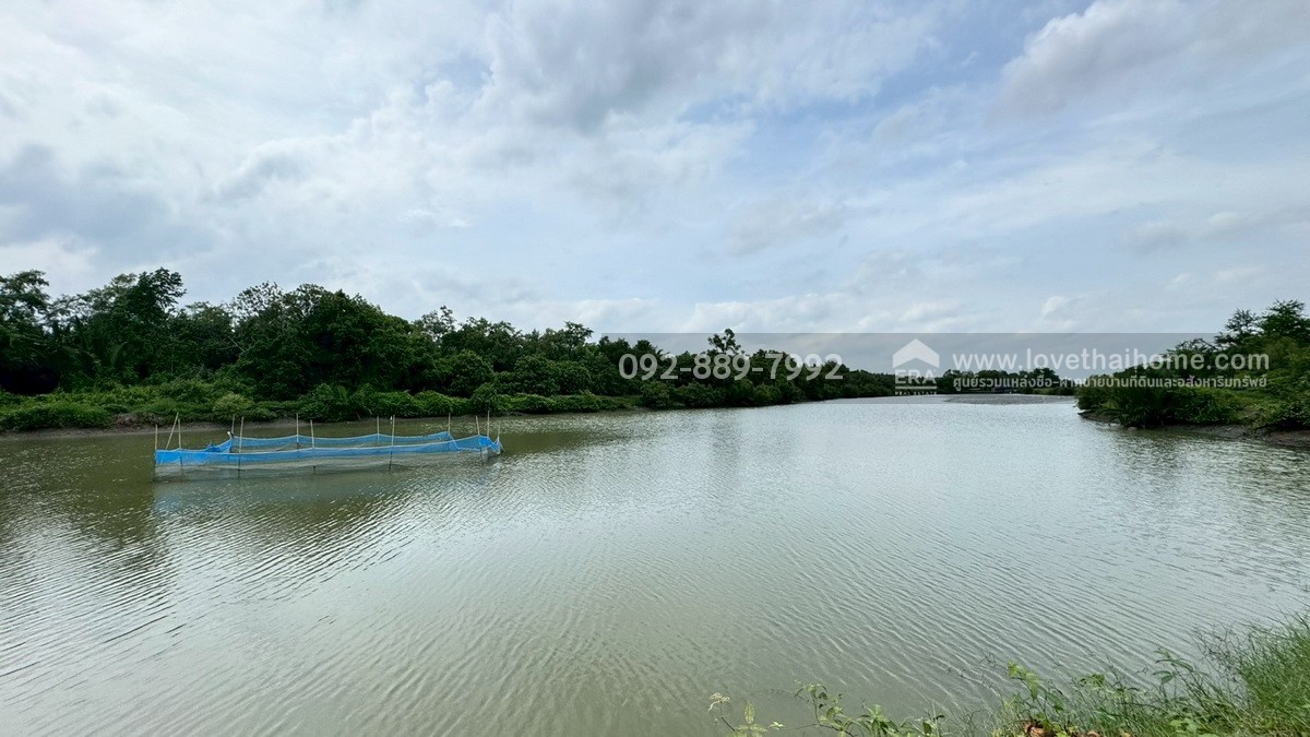 ขายที่ดิน ถนนเลียบคลองสรรพสามิต พระสมุทรเจดีย์ พื้นที่ 45-3-24 ไร่ เชิงสะพานข้ามคลองขุด-หลังขุน ราคาถูก