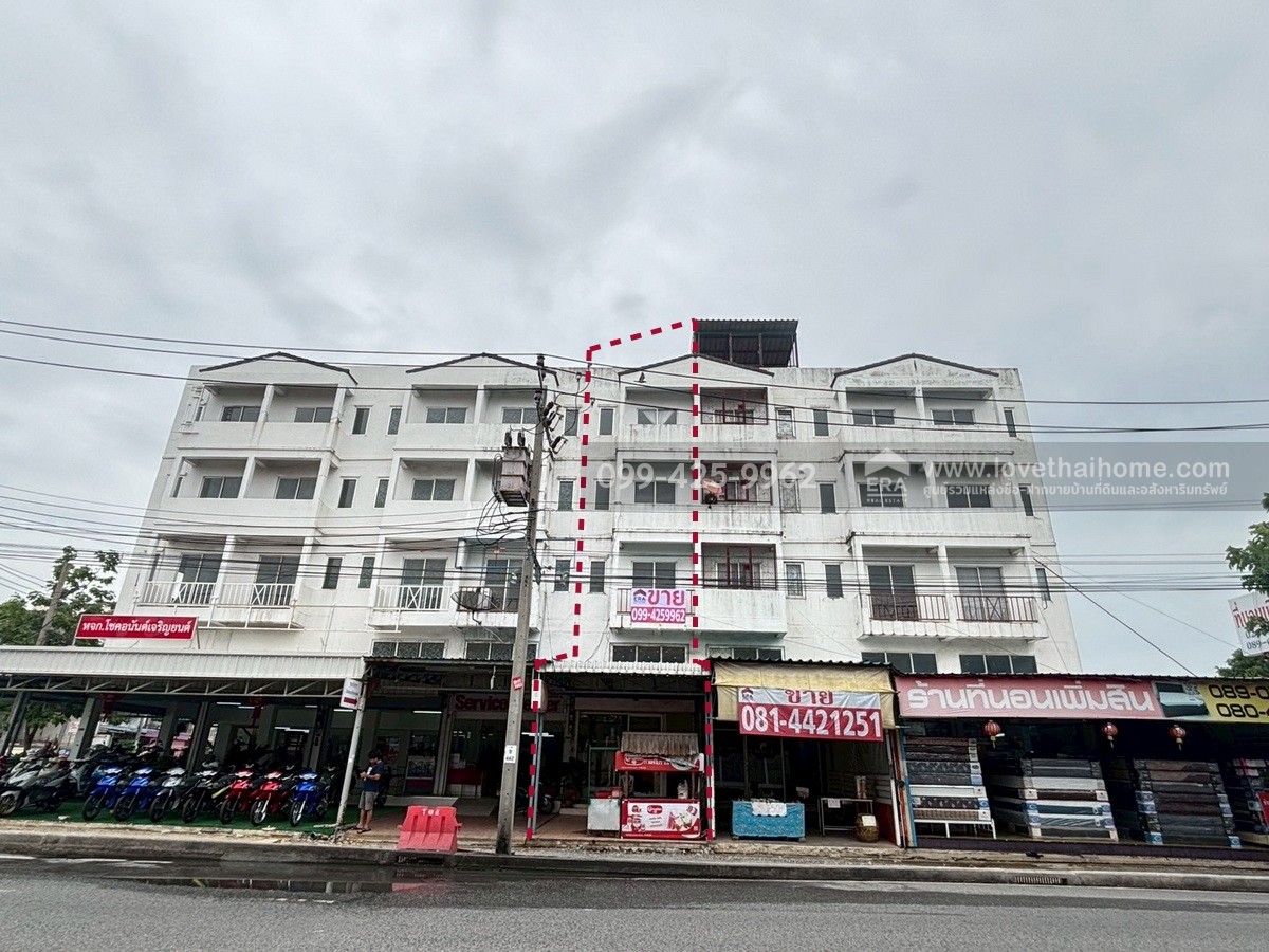 ขายตึกแถว ติดถนนใหญ่วัชรพล-เพิ่มสิน ย่านสายไหม ทำเลค้าขาย 23 ตร.วา ราคาดีมากในย่านนี้ ใกล้ตลาดเอสทีเพิ่มสิน จอดรถหน้าตึกได้