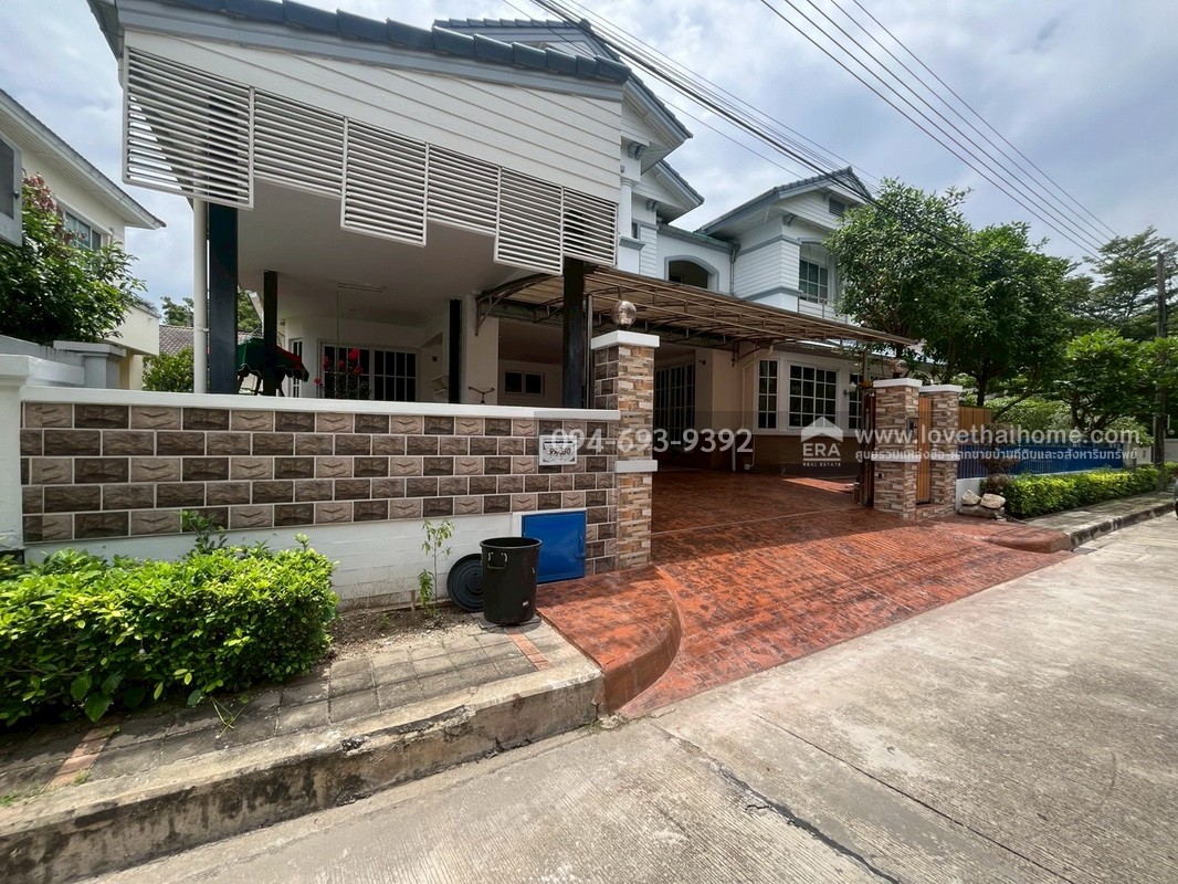 ขายบ้านเดี่ยว 2 ชั้น หมู่บ้านมัณฑนา อ่อนนุช-วงแหวน ถนนสุขาภิบาล2 ซอย25 พื้นที่ 106.4 ตรว. บ้านหรู สวย บรรยากาศเงีย เหมาะพักผ่อน อากาศดีมากๆ พร้อมอยู่ หิ้วกระเป๋ามาอยู่ได้เลย ตกแต่งใหม่พร้อมเฟอร์นิเจอร์ครบเซ็ต
