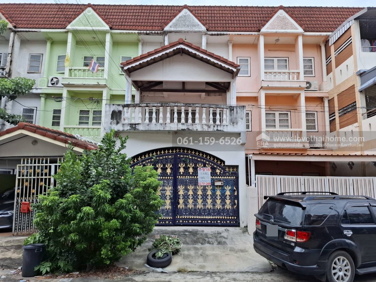 ขายทาวน์เฮ้าส์ หมู่บ้านรินทร์ทอง รามคำแหง 190 บ้าน 3 ชั้น 21.9 ตร.วา ใกล้รถไฟฟ้าสายสีส้ม-สถานีเคหะรามคำแหง (ยังไม่เปิดให้บริการ) เดินทางสะดวกในอนาคต