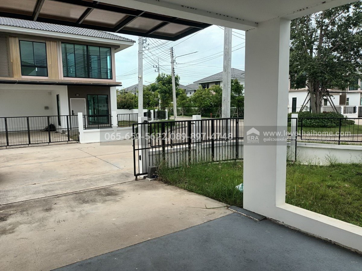 ขายบ้านแฝด หมู่บ้านภัทรีดา เรสซิเดนซ์ ราชพฤกษ์-ปทุมธานี หลังมุม 52.9 ตรว. ใกล้ทางด่วนอุดรรัถยา เดินทางเข้าเมืองสะดวก ราคาพิเศษ