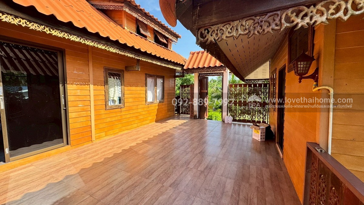 ขายที่ดินพร้อมบ้านทรงไทย ถนนบ้านแพ้ว สมุทรสาคร พื้นที่ 360.6 ตรว. ใกล้บิ๊กซ้ง บ้านแพ้ว