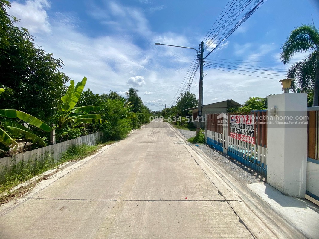 ขายบ้านเดี่ยว ต.หน้าไม้ อ.ลาดหลุมแก้ว จ.ปทุมธานี เนื้อที่ 120 ตรว. บ้านราคาถูก ทำเลดี หลังหัวมุม ขายเพียง 2.8 ล้านราคานี้หาไม่ได้แล้ว ใกล้รถไฟฟ้าสายสีม่วง 15 นาที ใกล้เซ็นทรัลเวสต์เกต