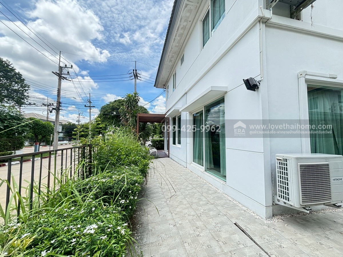 ขายบ้านเดี่ยว หมู่บ้านอินนิซิโอ 1 รังสิต-คลอง 3 หลังมุมไซส์ใหญ่สุดของโครงการ 58.6 ตร.วา พร้อมอยู่ แถมแอร์และเฟอร์ฯ ครบ