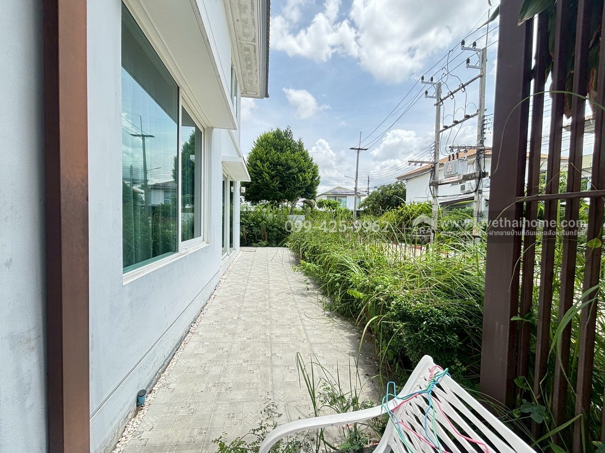 ขายบ้านเดี่ยว หมู่บ้านอินนิซิโอ 1 รังสิต-คลอง 3 หลังมุมไซส์ใหญ่สุดของโครงการ 58.6 ตร.วา พร้อมอยู่ แถมแอร์และเฟอร์ฯ ครบ