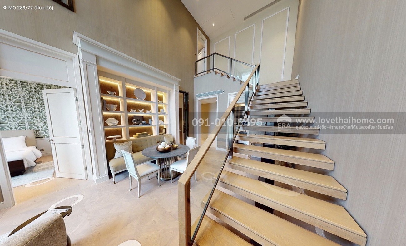 ขาย Penthouse สุดหรู The Residences at Mandarin Oriental Bangkok ( ICONSIAM ) วิวโค้งแม่น้ำเจ้าพระยา  พื้นที่ใช้สอย 163.41 ตร.ม. ชั้น 25–26 (วิวพาโนรามา) พร้อมเฟอร์นิเจอร์ใหม่เอี่ยมครบครัน พร้อมเข้าอยู่ทันที