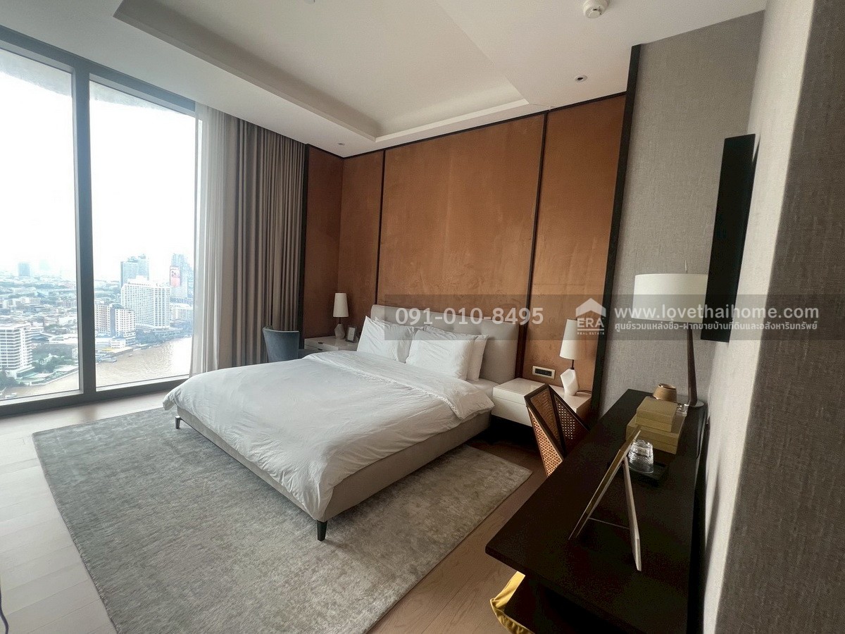 ขาย Penthouse สุดหรู The Residences at Mandarin Oriental Bangkok ( ICONSIAM ) วิวโค้งแม่น้ำเจ้าพระยา  พื้นที่ใช้สอย 163.41 ตร.ม. ชั้น 25–26 (วิวพาโนรามา) พร้อมเฟอร์นิเจอร์ใหม่เอี่ยมครบครัน พร้อมเข้าอยู่ทันที