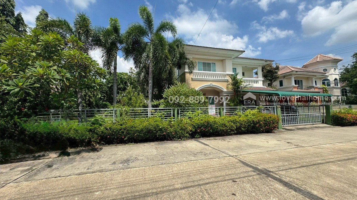 ขายบ้านเดี่ยว 2 ชั้น หมู่บ้านสารินซิตี้ บ้านเฉลียงจันทร์ พระราม2 ซอยเจษฎาวิถี พื้นที่ 145.7 ตรว. พร้อมอยู่ ราคาถูกที่สุดในโครงการ ใกล้ตลาดสดมหาชัยเมืองใหม่