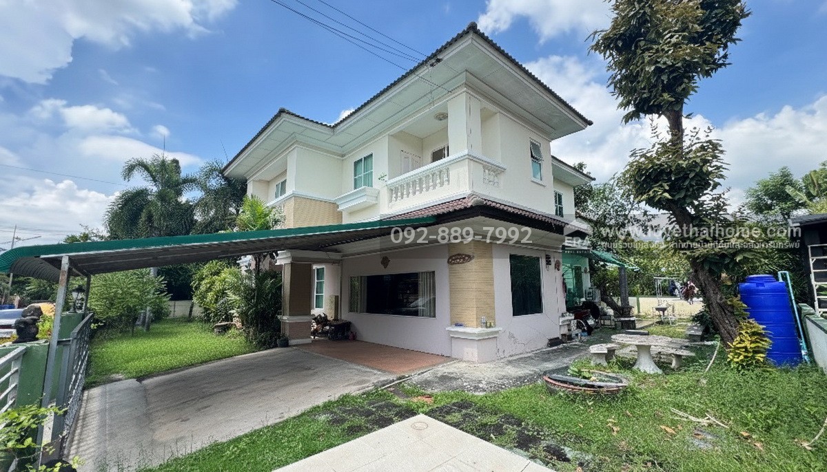 ขายบ้านเดี่ยว 2 ชั้น หมู่บ้านสารินซิตี้ บ้านเฉลียงจันทร์ พระราม2 ซอยเจษฎาวิถี พื้นที่ 145.7 ตรว. พร้อมอยู่ ราคาถูกที่สุดในโครงการ ใกล้ตลาดสดมหาชัยเมืองใหม่