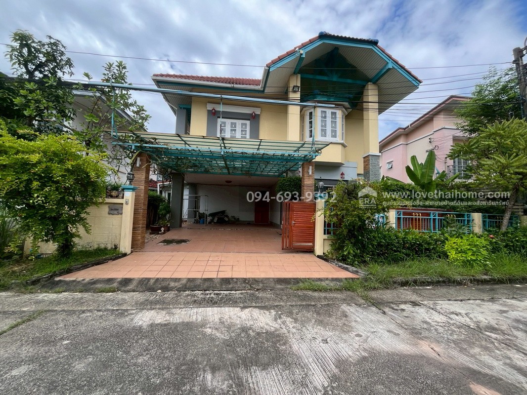 ขายบ้านเดี่ยว 2 ชั้น หมู่บ้านฟลอร่าวิลล์ ซอยสุวินทวงศ์38 พื้นที่ 56 ตรว. สวย พร้อมอยู่ บ้านนายพล ออกแบบโดยดีไซน์เอง (สวยเก๋) "ถูกโดนใจ" 