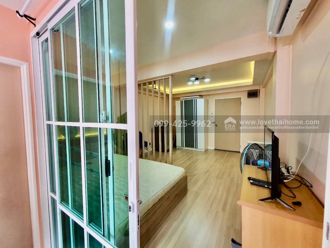 ขายคอนโด อินทราวิว คอนโดทาวน์ ซ.พระยาสุเรนทร์ 19 พื้นที่ 27.25 ตร.ม. ชั้น 7 ห้องตกแต่งใหม่พร้อมอยู่ แถมแอร์และเฟอร์นิเจอร์ครบ