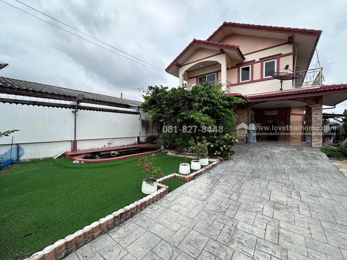 ขายบ้านเดี่ยว หมู่บ้านอรัญญา วิลล์-แพรกษา ซอยมังกร–นาคดี หลังริม 111.4 ตร.วา ใกล้ถนนเทพารักษ์-ศรีนครินทร์ และ BTS แพรกษา พร้อมอยู่