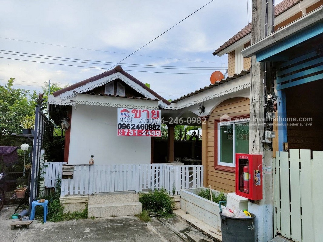 ขายทาวน์เฮ้าส์ บางกรวย-ไทรน้อย บ้านพฤกษา 38/1 ชัยพฤกษ์-วงแหวนฯ ใกล้ MRT คลองบางไผ่ หลังริม 27 ตรว. ซอย 11 รีโนเวททั้งหลัง