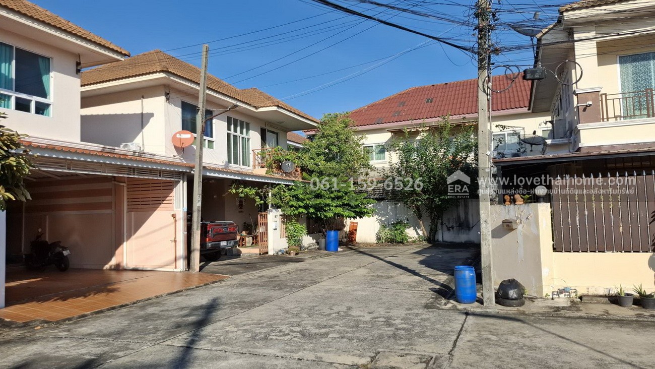 ขายบ้านแฝด เลียบคลองสอง 28 หมู่บ้านอรุณวรรณ 4 สไตส์บ้านเดี่ยว 41.6 ตร.วา บ้านพร้อมอยู่