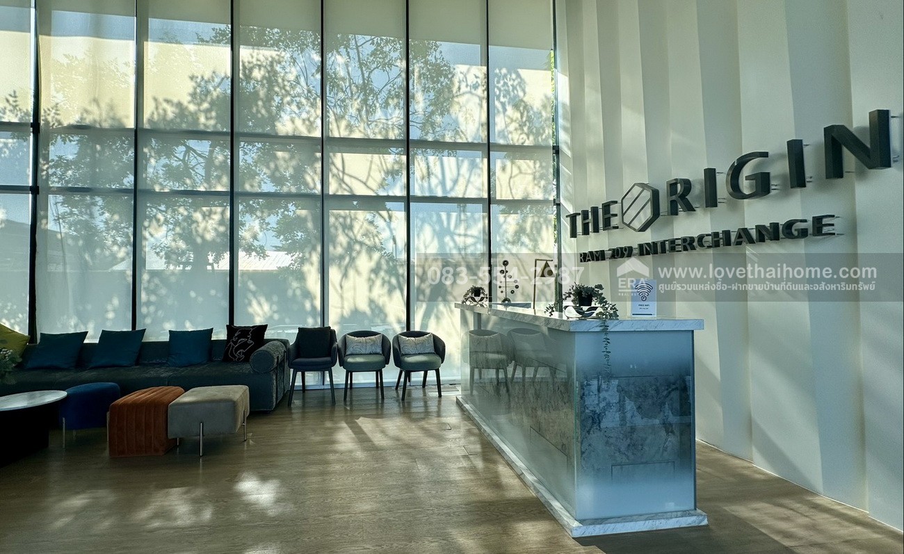 ขายและให้เช่าคอนโดรามคำแหง The Origin RAM 209 Interchange ชั้น9 ขนาด 30.70 ตรม. One Bedroom Plus พร้อมเฟอร์ฯ และเครื่องใช้ไฟฟ้า พร้อมอยู่ ใกล้รถไฟฟ้าสายสีชมพู