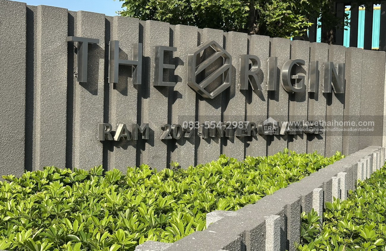 ขายและให้เช่าคอนโดรามคำแหง The Origin RAM 209 Interchange ชั้น9 ขนาด 30.70 ตรม. One Bedroom Plus พร้อมเฟอร์ฯ และเครื่องใช้ไฟฟ้า พร้อมอยู่ ใกล้รถไฟฟ้าสายสีชมพู