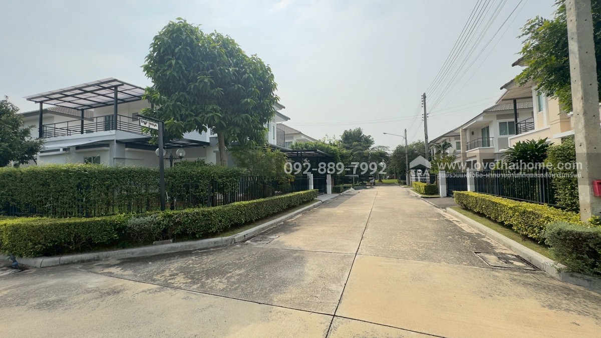 ขายบ้านเดี่ยว 2 ชั้น หมู่บ้านเดอะแกรนด์ พระราม2 โซนอินฟิเนีย ถนนพระราม2 พื้นที่ 76.4 ตรว. ใกล้เซ็นทรัลมหาชัย บ้านหลังมุม ราคาถูก