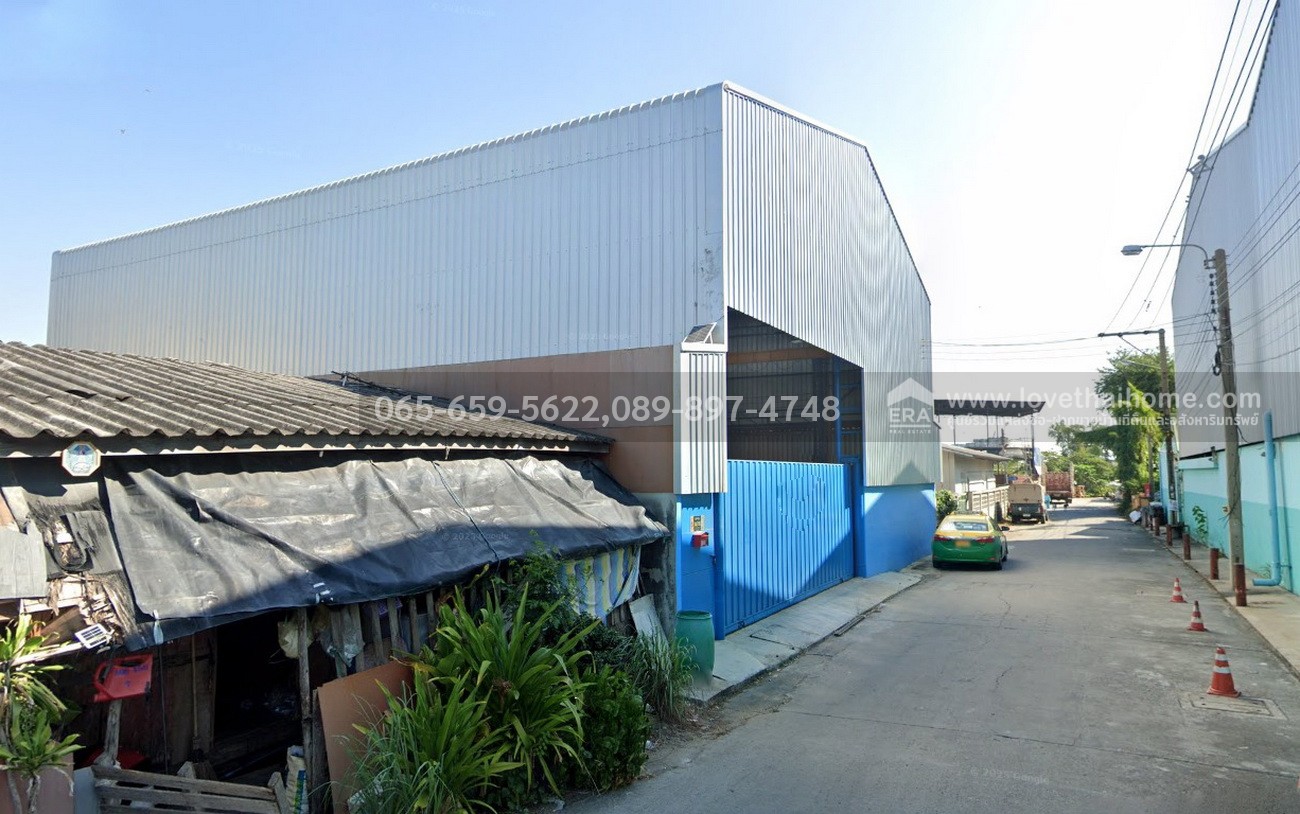 ขายที่ดินพร้อมโกดัง เทศบาลบางปู 91 ซ.2(คลองบ่อทอง) สมุทรปราการ พื้นที่ 100 ตรว. โครงสร้างฐานรากแน่นหนา ใกล้นิคมอุตสาหกรรมบางปู และสถานีรถไฟฟ้า BTS การเคหะ ราคาพิเศษ/ต่อรองได้