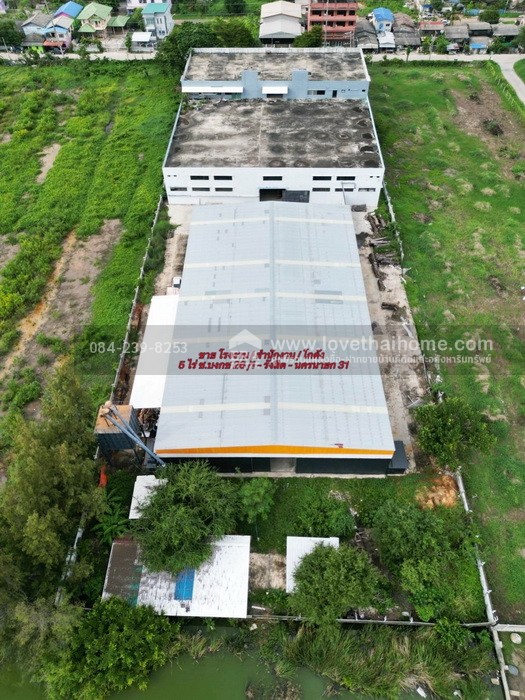 ขายโรงงาน-สำนักงาน-พร้อมโกดัง บงกช 26/1 ถ.รังสิต- นครนายก 31-คลองสอง คลองหลวง ปทุมธานี  พื้นที่ 5 ไร่ ราคา 49.9 ล้านบาท โครงสร้างแข็งแรง พร้อมดำเนินกิจการ ได้ทันที 