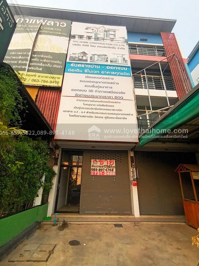 ขายตึกแถว4ชั้น พระองค์เจ้าสาย คลอง4 ธัญบุรี ปทุมธานี พื้นที่17.5ตรว. ราคา5.29ล้าน ทำเลเยี่ยมสุดยอด ติดถนนใหญ่ เหมาะค้าขายหรือทำออฟฟิศ รีบจองด่วนช้าอดเป็นเจ้าของ